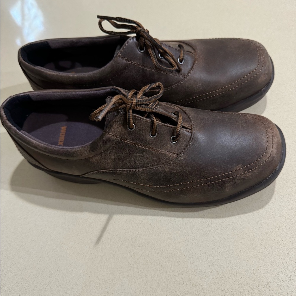Elegant Brown Leather Ankle Booties